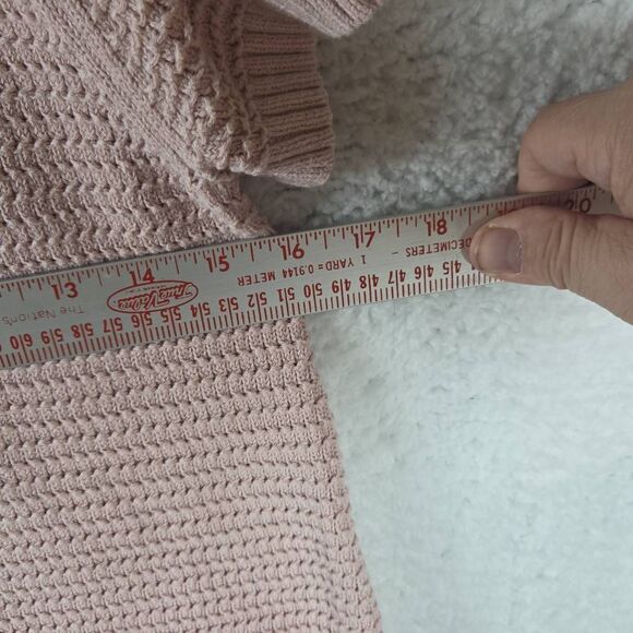 Tahari Women's Crew Neck Raglan Short Sleeve 100% Cotton Knit Blouse Pink Medium - Picture 3 of 6